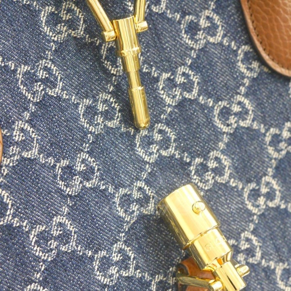 Gucci Jackie Blue Medium Tote Bag Shoulder Bag - Picture 5 of 5